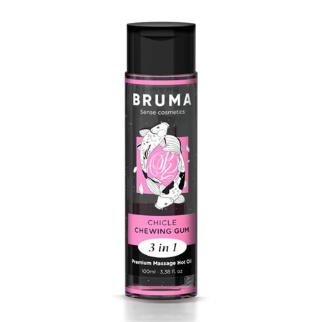 Bruma - Olio Da Massaggio Effetto Calore Aroma Chewing Gum - 100 ML