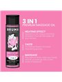 Bruma - Olio Da Massaggio Effetto Calore Aroma Chewing Gum - 100 ML