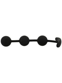 Black&Silver Harry - Palline Anali in Silicone con Manico 14 CM