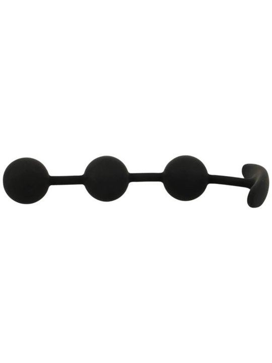 Black&Silver Harry - Palline Anali in Silicone con Manico 14 CM