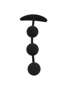 Black&Silver - Harry Anal Rosary 3 Silicone Spheres 14 CM