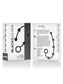 Black&Silver Korg - Palline Anali in Silicone per Principianti 20,5 CM