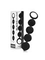 Black&Silver Lennon - Palline Anali in Silicone 15 CM