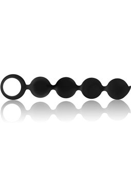 Black&Silver Lennon - Palline Anali in Silicone 15 CM