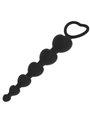 Black&Silver Mila - Palline Anali in Silicone a Forma di Cuore 18 CM