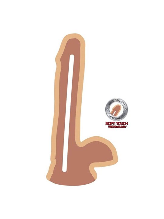Get Real - Dual Density Dildo 17 CM Balls Skin