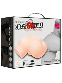 Crazy Bull 5 - Masturbatore Uomo Vibrante Busto con Ano e Vagina Realistici