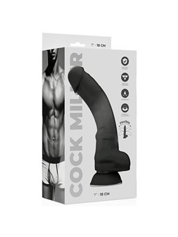 Cock Miller - Silicone Density Cocksil Articulable Black 18 CM