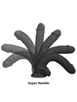 Cock Miller Cocksil - Dildo Strap-On Flessibile e Articolabile 24 CM Nero