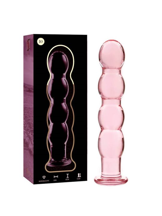Nebula Series By Ibiza - Model 10 Dildo Borosilicate Glass 16.5 X 3.5 CM Pink
