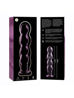 Nebula Series By Ibiza - Modello 10 Dildo in Vetro Borosilicato 16,5 X 3,5 CM Rosa