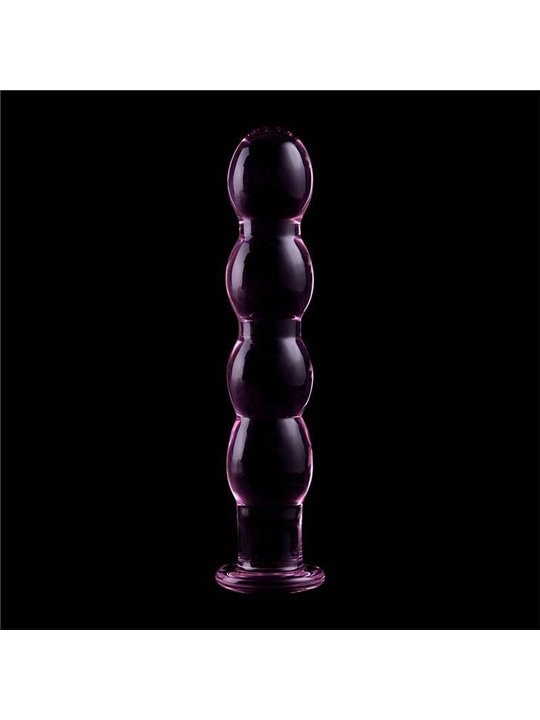 Nebula Series By Ibiza - Model 10 Dildo Borosilicate Glass 16.5 X 3.5 CM Pink