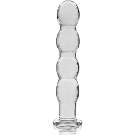 Nebula Series By Ibiza - Model 10 Dildo Borosilicate Glass 16.5 X 3.5 CM Clear