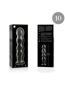 Nebula Series By Ibiza - Modello 10 Dildo in Vetro Borosilicato 16,5 X 3,5 CM Trasparente