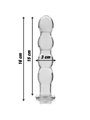 Nebula Series By Ibiza - Modello 10 Dildo in Vetro Borosilicato 16,5 X 3,5 CM Trasparente