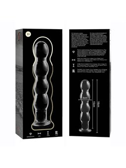 Nebula Series By Ibiza - Modello 10 Dildo in Vetro Borosilicato 16,5 X 3,5 CM Trasparente