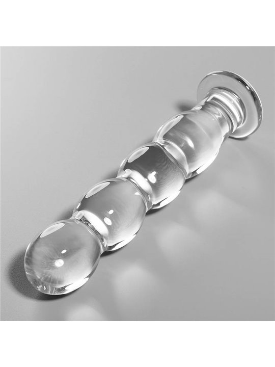 Nebula Series By Ibiza - Model 10 Dildo Borosilicate Glass 16.5 X 3.5 CM Clear