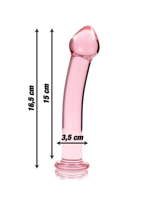 Nebula Series By Ibiza - Model 11 Dildo Borosilicate Glass 16 X 3 CM Pink