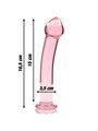 Nebula Series By Ibiza - Model 11 Dildo Borosilicate Glass 16 X 3 CM Pink