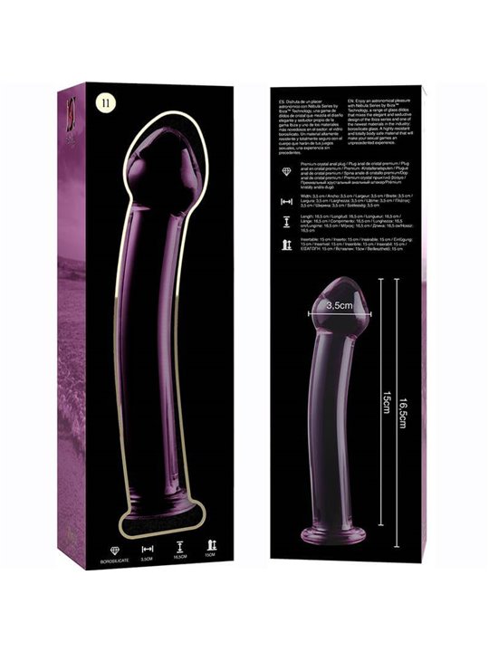 Nebula Series By Ibiza - Modello 11 Dildo in Vetro Borosilicato 16 X 3 CM Rosa