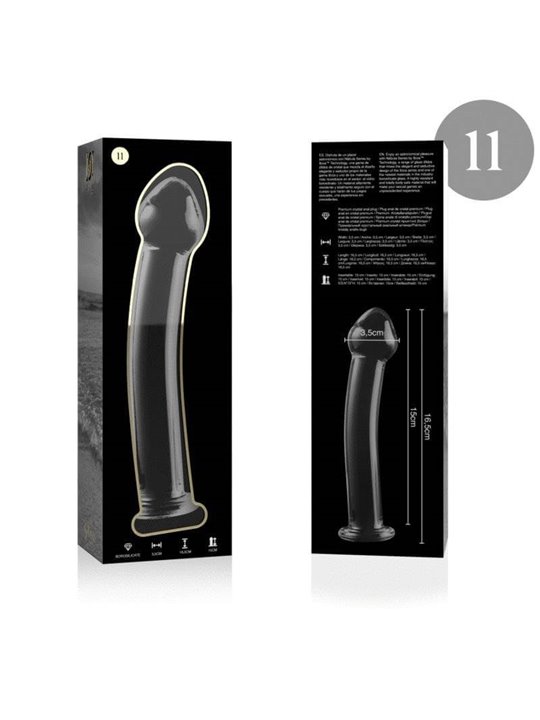 Nebula Series By Ibiza - Modello 11 Dildo in Vetro Borosilicato 16 X 3 CM Trasparente