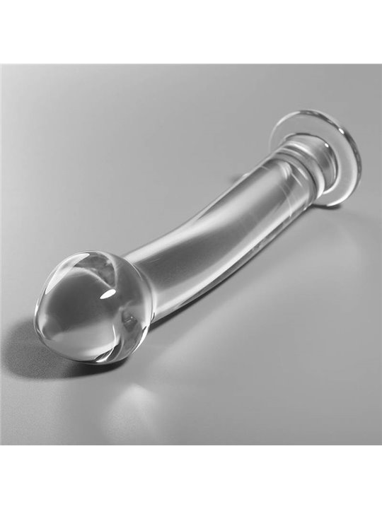 Nebula Series By Ibiza - Modello 11 Dildo in Vetro Borosilicato 16 X 3 CM Trasparente