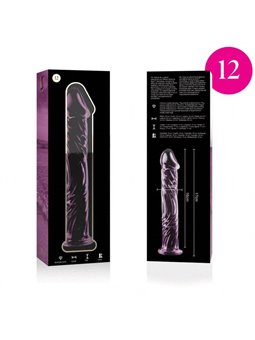 Nebula Series By Ibiza - Model 12 Dildo Borosilicate Glass 17 X 3.5 CM Pink
