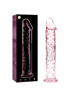 Nebula Series By Ibiza - Model 12 Dildo Borosilicate Glass 17 X 3.5 CM Pink
