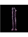 Nebula Series By Ibiza - Modello 12 Dildo in Vetro Borosilicato 17 X 3,5 CM Rosa