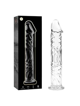 Nebula Series By Ibiza - Model 12 Dildo Borosilicate Glass 17 X 3.5 CM Clear