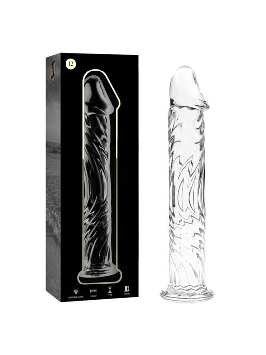 Nebula Series By Ibiza - Modello 12 Dildo in Vetro Borosilicato 17 X 3,5 CM Trasparente