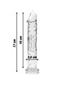 Nebula Series By Ibiza - Modello 12 Dildo in Vetro Borosilicato 17 X 3,5 CM Trasparente