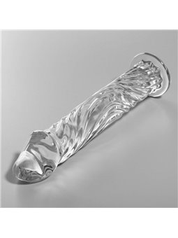 Nebula Series By Ibiza - Model 12 Dildo Borosilicate Glass 17 X 3.5 CM Clear