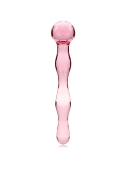 Nebula Series By Ibiza - Modello 13 Dildo in Vetro Borosilicato 18 X 3,5 CM Rosa