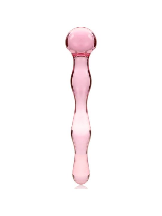 Nebula Series By Ibiza - Model 13 Dildo Borosilicate Glass 18 X 3.5 CM Pink