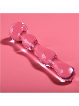 Nebula Series By Ibiza - Model 13 Dildo Borosilicate Glass 18 X 3.5 CM Pink