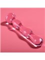 Nebula Series By Ibiza - Model 13 Dildo Borosilicate Glass 18 X 3.5 CM Pink