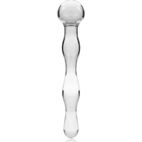 Nebula Series By Ibiza - Model 13 Dildo Borosilicate Glass 18 X 3.5 CM Clear