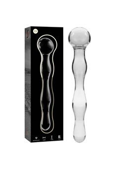 Nebula Series By Ibiza - Model 13 Dildo Borosilicate Glass 18 X 3.5 CM Clear