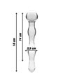 Nebula Series By Ibiza - Model 13 Dildo Borosilicate Glass 18 X 3.5 CM Clear