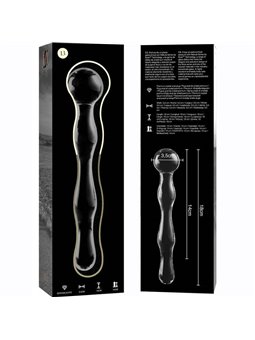 Nebula Series By Ibiza - Modello 13 Dildo in Vetro Borosilicato 18 X 3,5 CM Trasparente