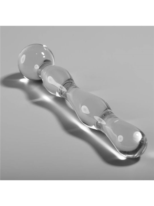 Nebula Series By Ibiza - Modello 13 Dildo in Vetro Borosilicato 18 X 3,5 CM Trasparente