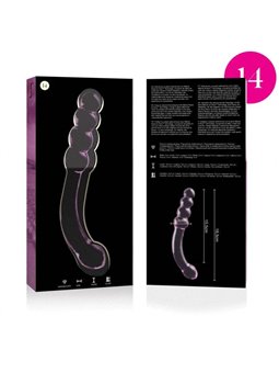 Nebula Series By Ibiza - Modello 14 Dildo in Vetro Borosilicato 18,5 X 3 CM Rosa