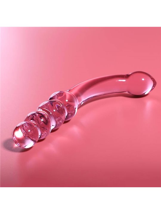 Nebula Series By Ibiza - Model 14 Dildo Borosilicate Glass 18.5 X 3 CM Pink