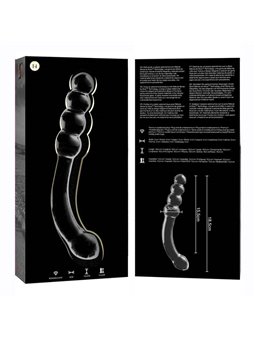Nebula Series By Ibiza - Modello 14 Dildo in Vetro Borosilicato 18,5 X 3 CM Trasparente