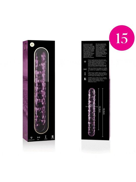 Nebula Series By Ibiza - Modello 15 Dildo in Vetro Borosilicato 18,5 X 3 CM Rosa