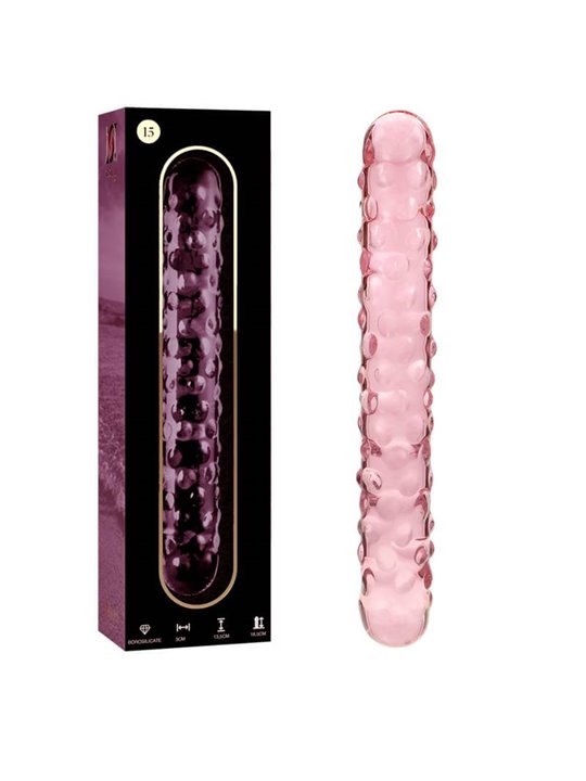Nebula Series By Ibiza - Modello 15 Dildo in Vetro Borosilicato 18,5 X 3 CM Rosa