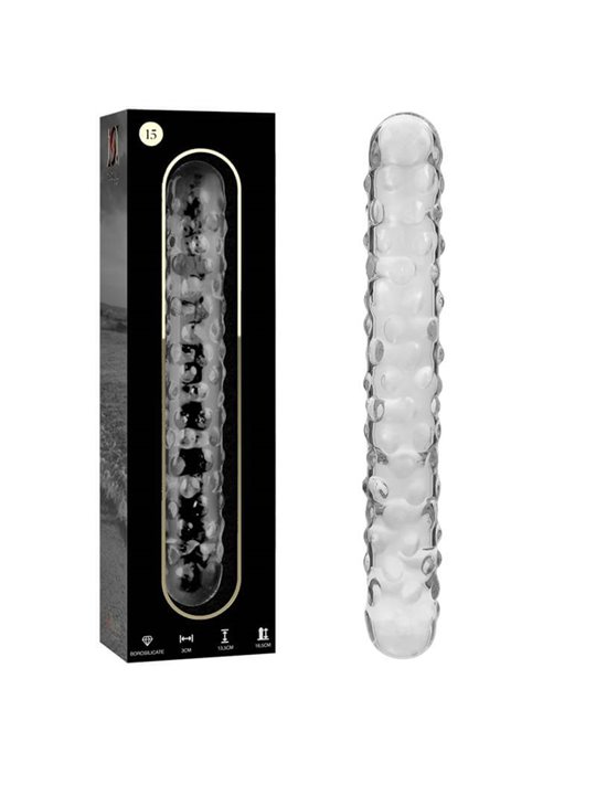 Nebula Series By Ibiza - Model 15 Dildo Borosilicate Glass 18.5 X 3 CM Clear