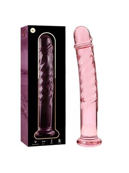 Nebula Series By Ibiza - Model 16 Dildo Borosilicate Glass 18.5 X 3 CM Pink