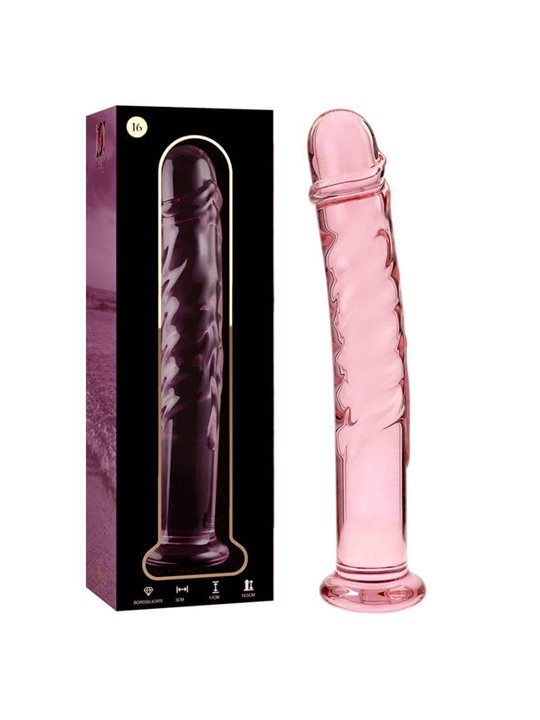 Nebula Series By Ibiza - Modello 16 Dildo in Vetro Borosilicato 18,5 X 3 CM Rosa